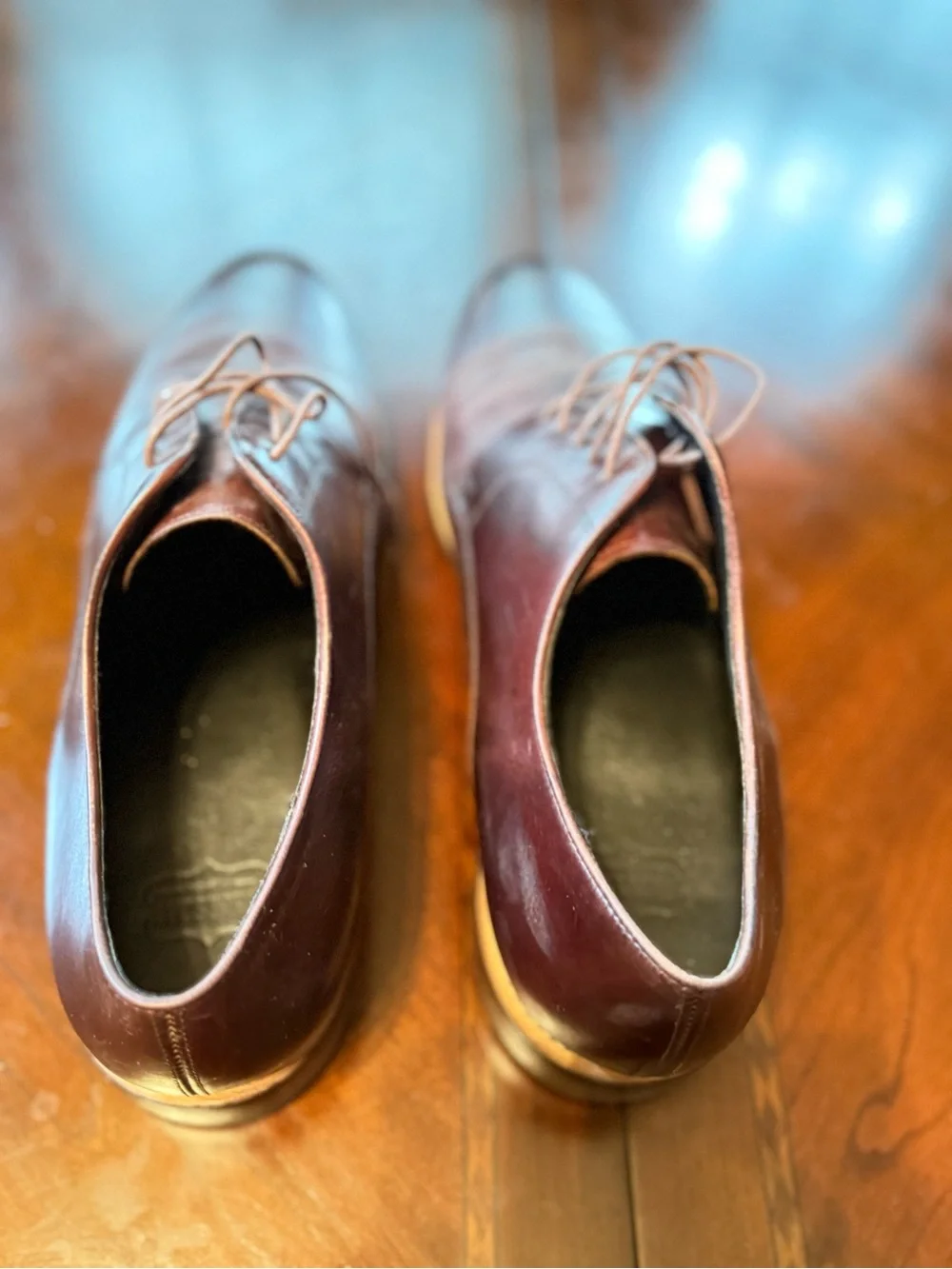 Allen Edmonds Men's Dark Brown Leather Derby Shoes